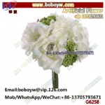 10″ Rose Hydrangea Bouquet  White