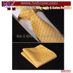 Wedding Ties OEM Small Order 100% Handmade Men Fashion Wholesale Custom Design Elegant Silk Tie Handkerchief Set (B8050)