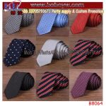 Woven Tie Polyester Tie School Necktie Wedding Favor Party Items Souvenir Gift (B8064)