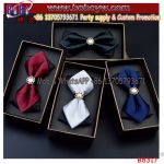 Valentine Day Gift Wedding Dress Party Gemstone Bow Tie Adjustable Pointed Tied (B8317)