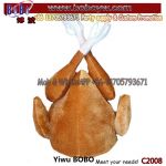 Party Favor Turkey Hat Business Gift Carnival Christmas Party Decoration Custom Logo Hat (C2008)