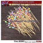 100pcs Wooden Disposable Fruit Picks Beverage Sticks for Birthday Party Barbecue