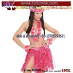 hawaiian party supplies Party Items Hula Flower Garland Lei Set Hula Party Fancy Dress Grass Skirt