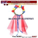 Hawaiian Hula Grass Skirt Flower Wristband Sex Party Costumes Dance Products