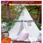 Outdoor Party Birthday Favor Wholesale Canvas Wooden Kids Children Play Teepee Indian Tent Play Tents Play Tents
