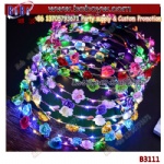 Party Hair Accessories Bridal Shower Bridesmaid Gifts Neon LED Flower Headband