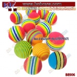 Personalized Toy Eva Aerial Ball Rainbow EVA Pet Toys Rattle Scratch EVA Ball Training Balls Pet Toys