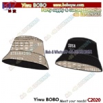 Fashion Designer Reversible Custom Logo Printed Cotton Fisherman Bucket Hat