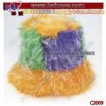 China Yiwu Mardi Gras Hat Furry Hat Promotional Hat Headwear Birthday Holiday Decoration