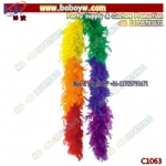 Rainbow Feather Boa  Halloween Costumes Birthday Party Supplies Party Scarf