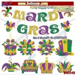 Mardi Gras Decorations Party Banner Birthday Party Supply Halloween Party Supplies for Masquerade