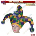 Party Hat Jester Hat Mardi Gras Hats Halloween Carnival Party Supply