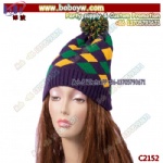 Mardi Gras Harlequin Knit Hat Beanie Hat Birthday Gifts