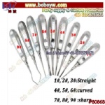 Dental Instruments Stainless Steel Luxating Lift Elevator Curved Root Tooth Extraction Dental Elevator