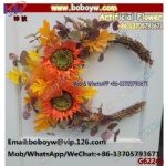 Autumn crescent moon door wreat