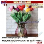 Colorful Wedding PU Tulip Artificial Flower China Sroucing agent