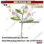 Tinsow Flor de Pascua artificial, 3 piezas en aerosol de Pascua con huevos de Pascua y bayas coloridas