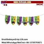 Mardi Gras Garland Party Banner Halloween Supplies   Photo Prop Birthday Party Favor