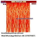 Orange Foil Fringe Curtains Door Window Curtain Halloween Party Curtain