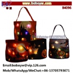 Led Light Up Halloween Bucket Glow In Dark Pumpkin Basket Trick  Treat Candy Gift Tote Bag Party Bag Party Supply