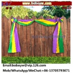 Mardi Gras Bunting Table Runner Flag Banne Halloween Decoration