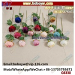 Plastic Flowers Artificial Flowers Bouquet Heads Artificial Peony Rose Flower for Home Vase and Wedding Decor