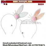 Easter Headband for Women Girls Bunny Rabbit Ear Headbands with Flower